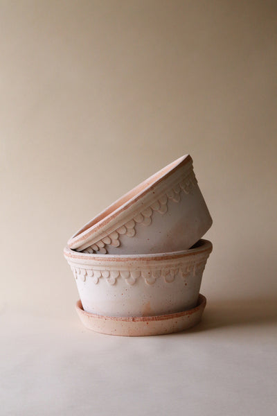 Copenhagen Rosa Terracotta Low  Pot