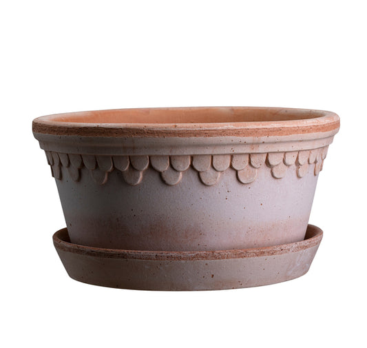 Copenhagen Rosa Terracotta Low  Pot