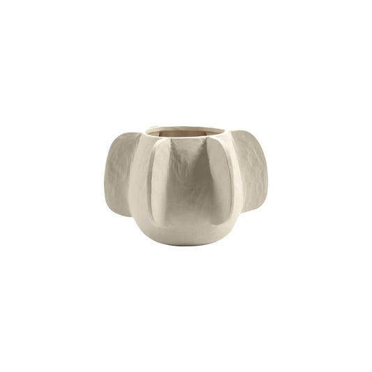 Flower pot beige Molly - round