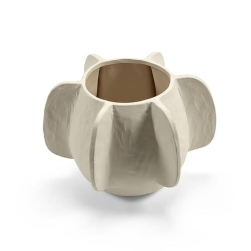 Flower pot beige Molly - round
