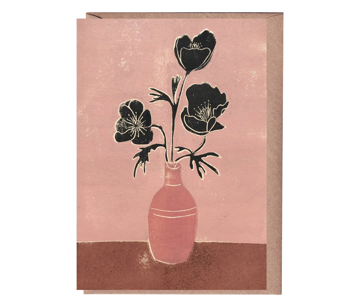 Pink Poppies Greeting Card