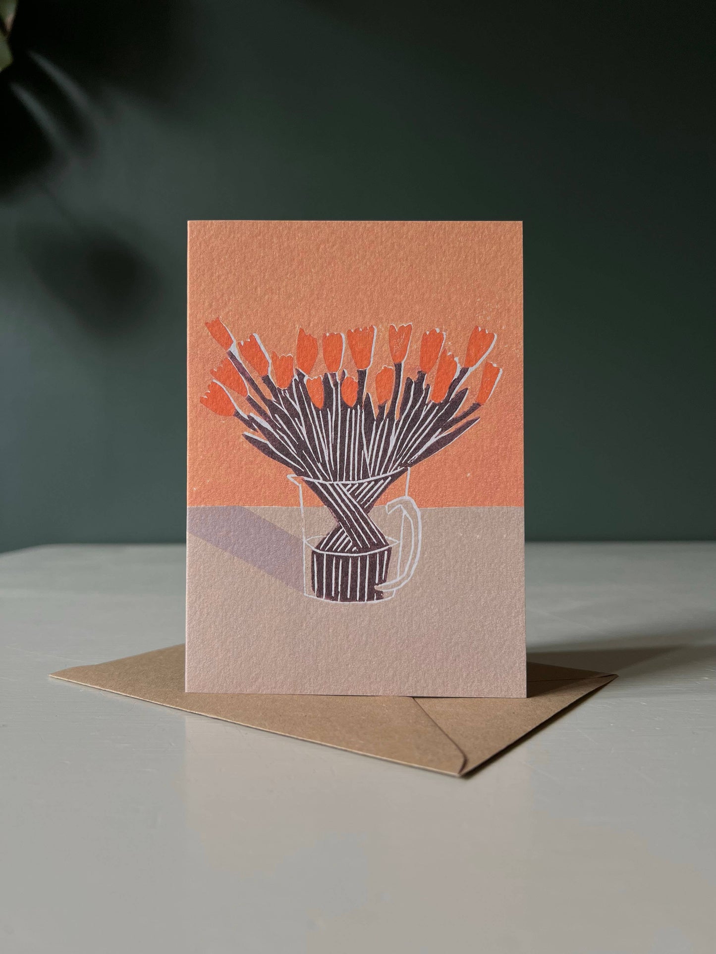 Orange Emperor Greeting Card