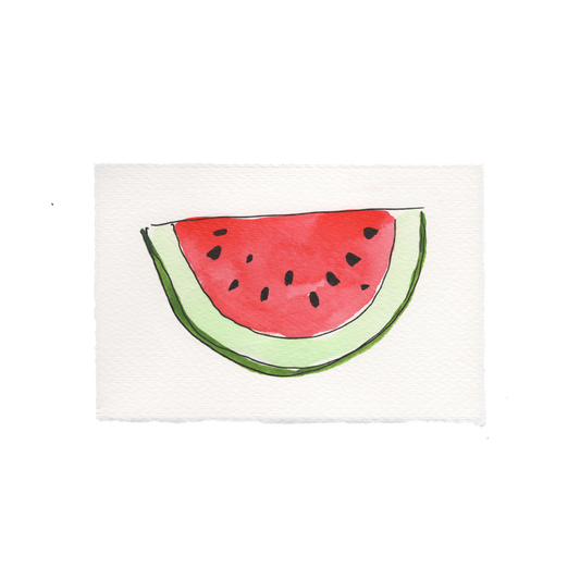 Watermelon Greeting Card: Red