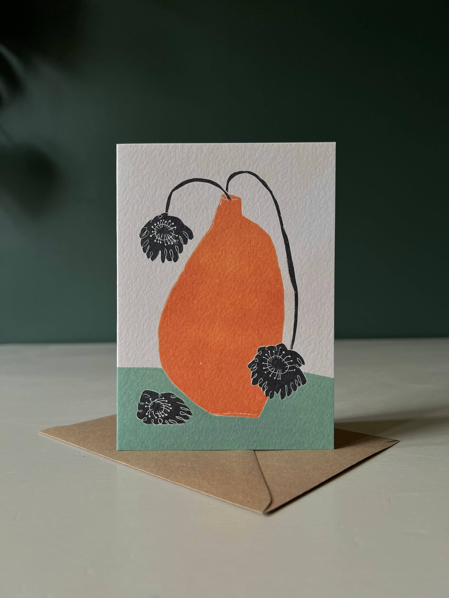 Big Orange Greeting Card