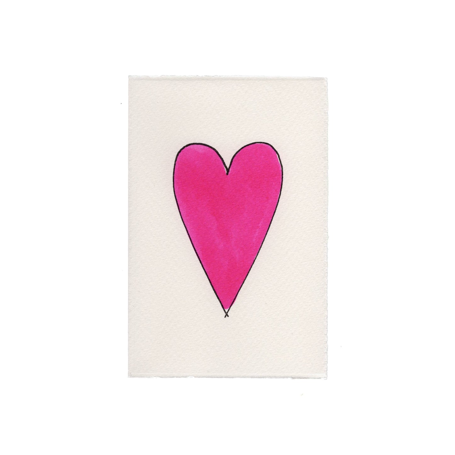 Heart Card: Pink