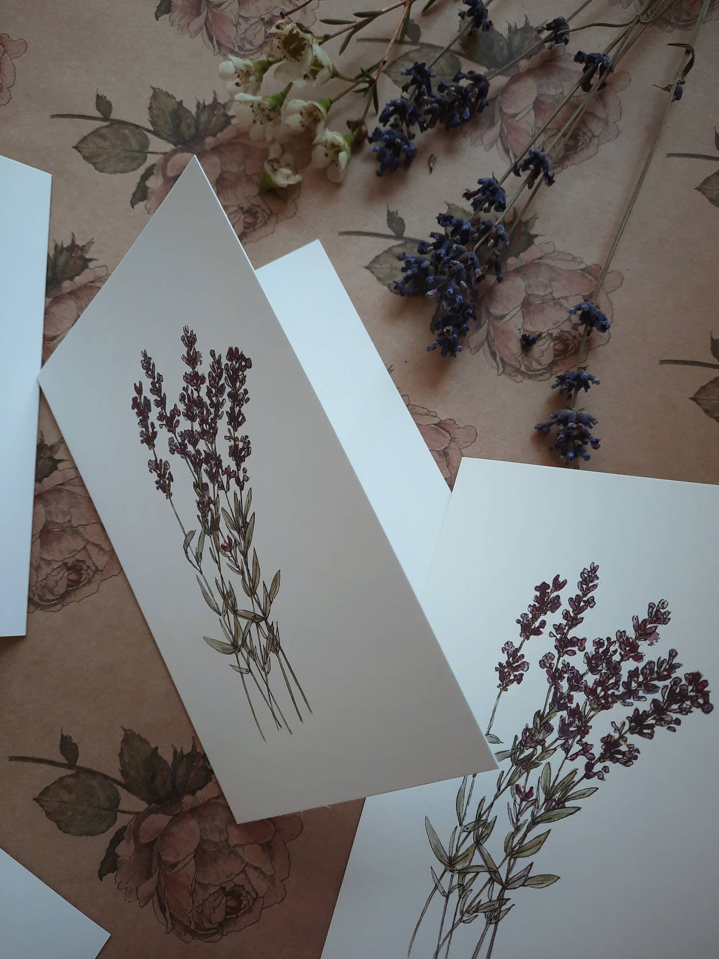 Lavender Card Folded Card