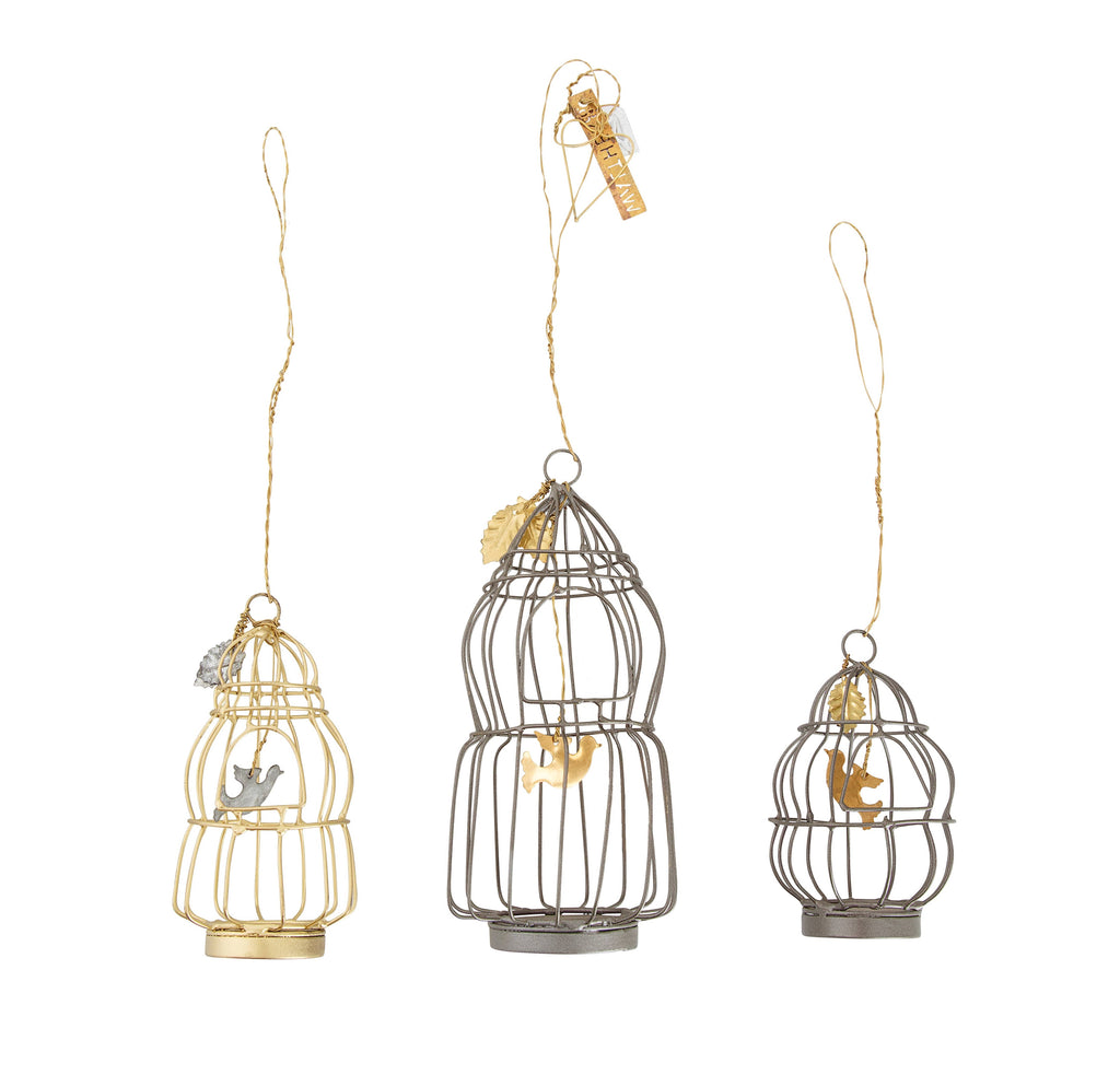 Bird cages, set of 3