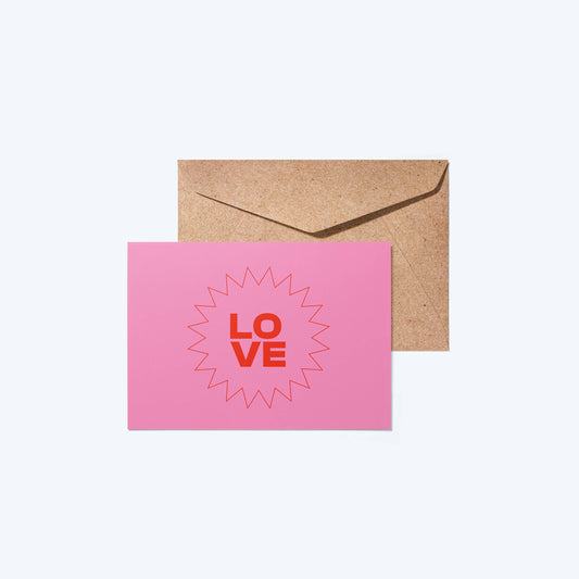 'Love' | A6 Greeting Card with Envelope