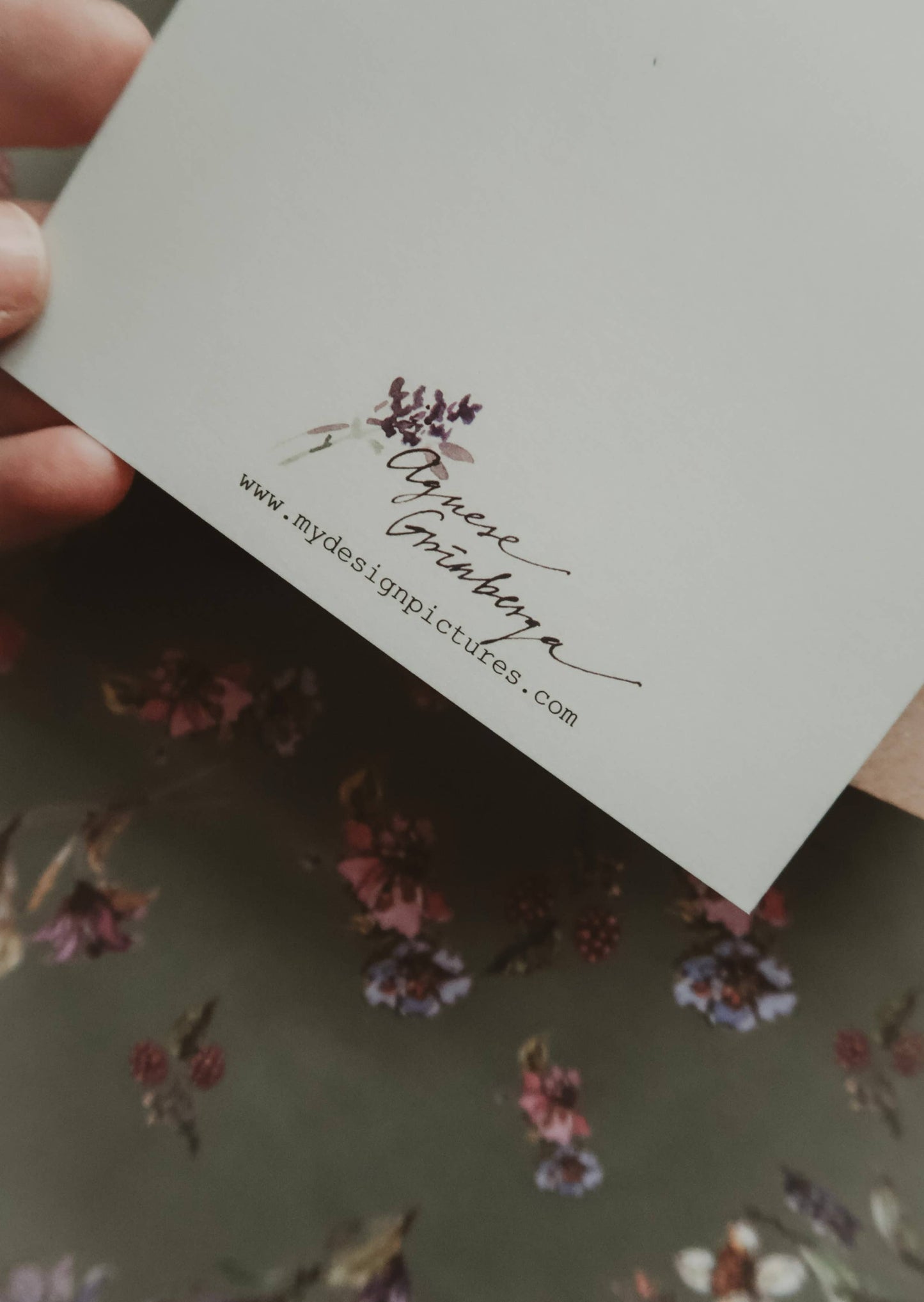 Blue hyacinth / Folded Card