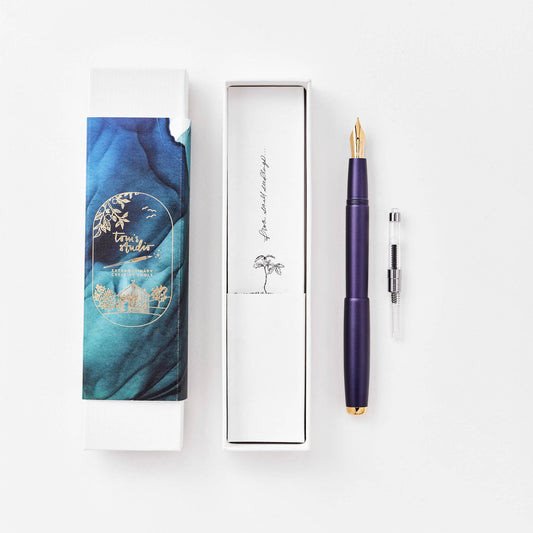 The Studio Fountain Pen: Iris / Architect (+£5)