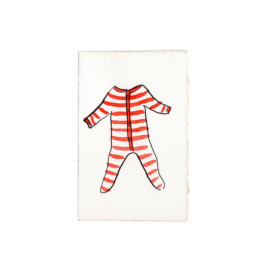 Babygro Stripes: Orange