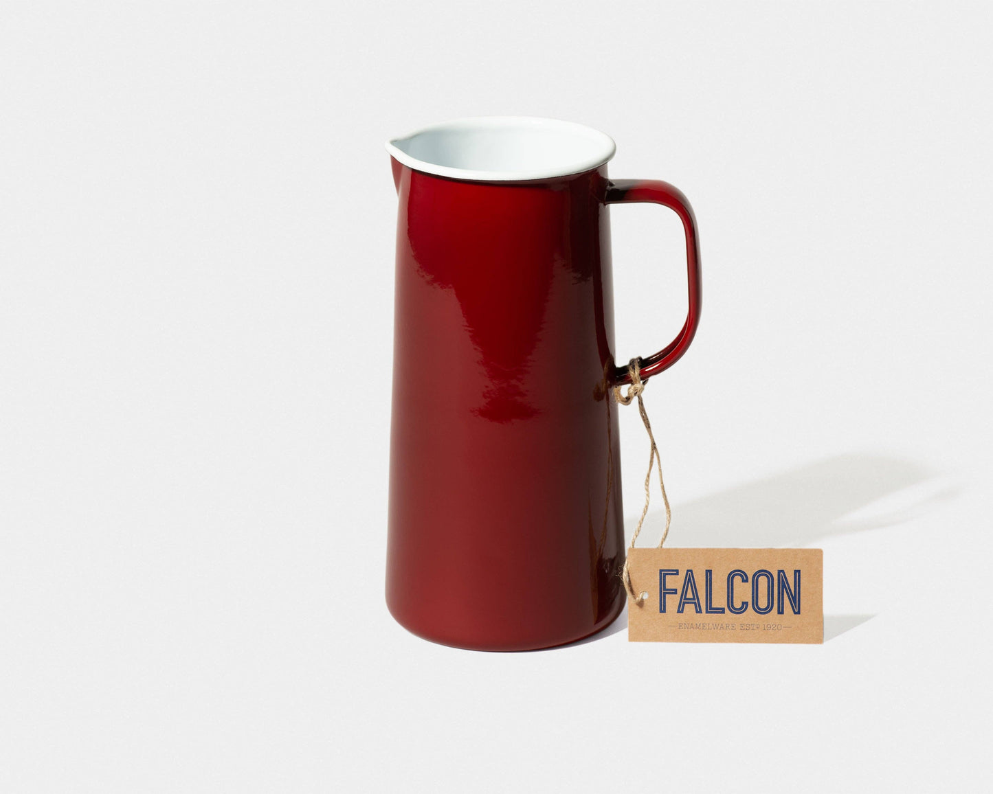 3 Pint Enamel Pitcher: Cream
