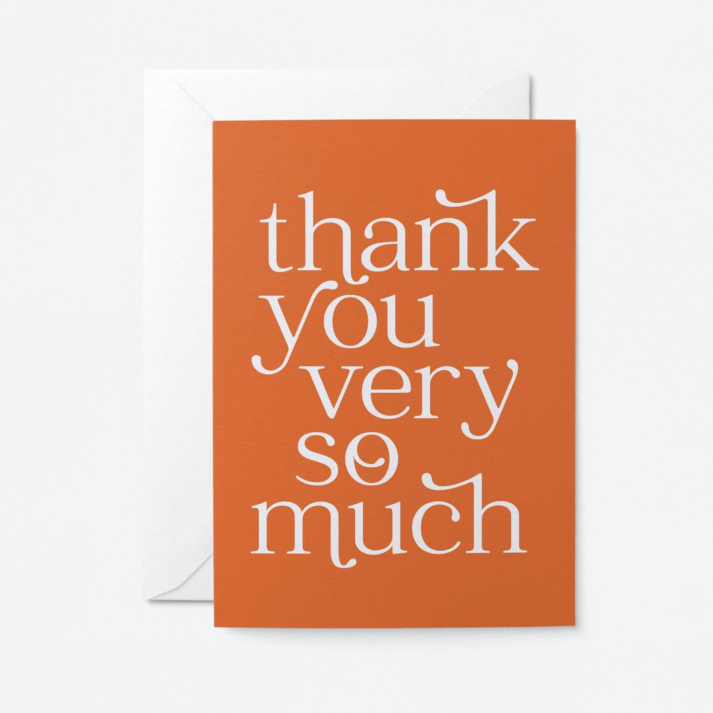 Thank you very so much - Greeting Card: Biodegradable cello