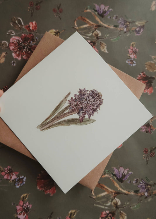 Blue hyacinth / Folded Card