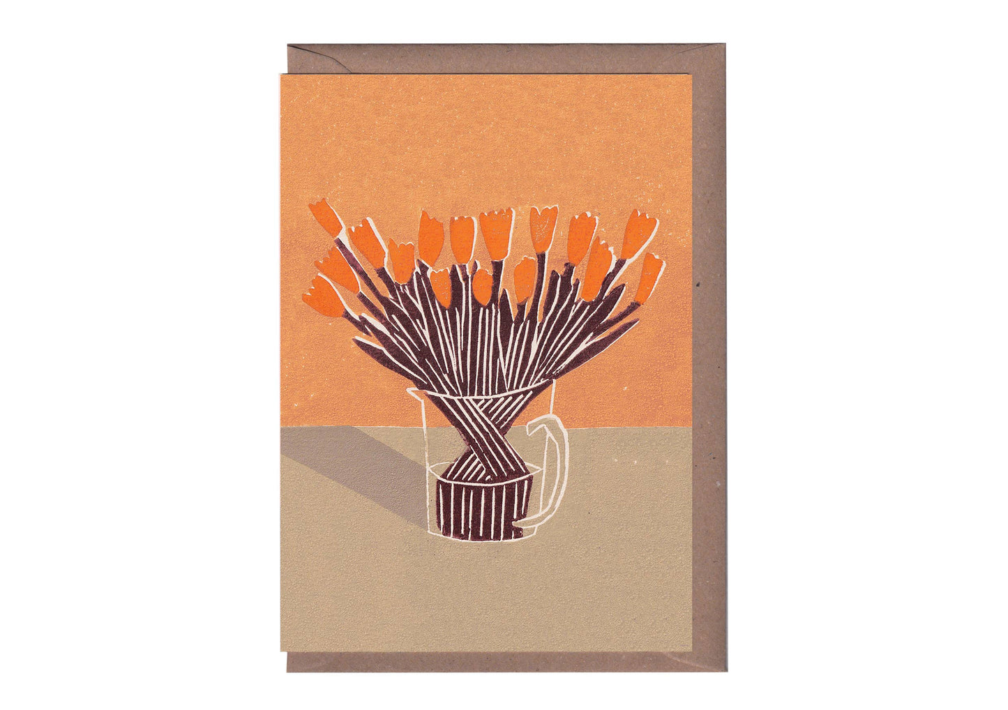 Orange Emperor Greeting Card