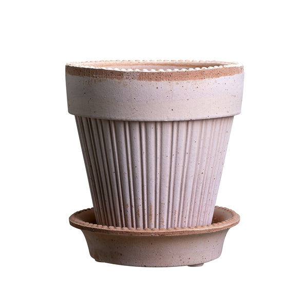 Simona pot - rose - raw terracotta - 14cm